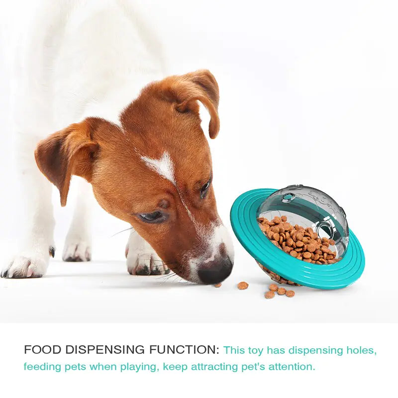 Interactive UFO Dog Feeder Toy