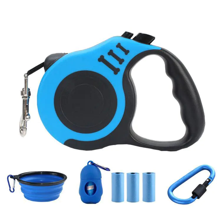 Retractable Leash & Traction Rope Set