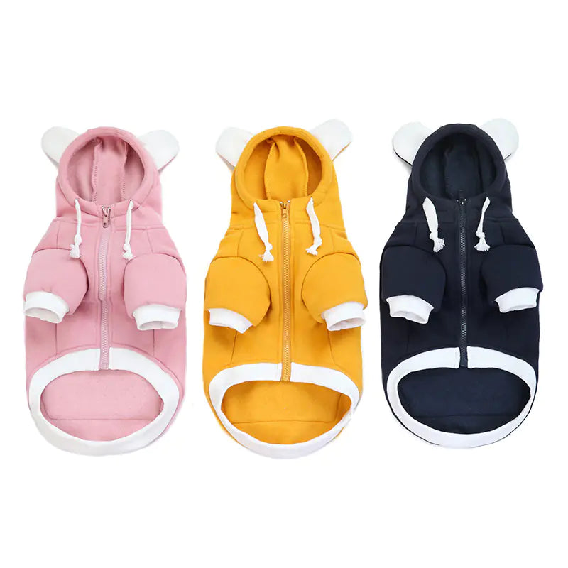 Teddy fleece dog sweater.