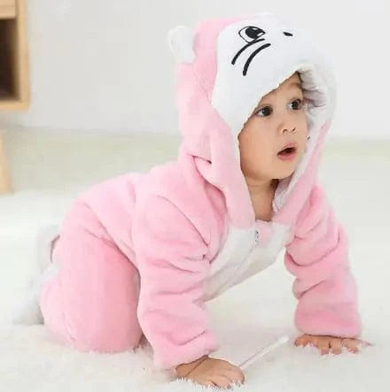 Adorable animal hooded onesie