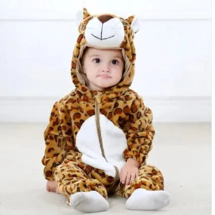 Adorable animal hooded onesie
