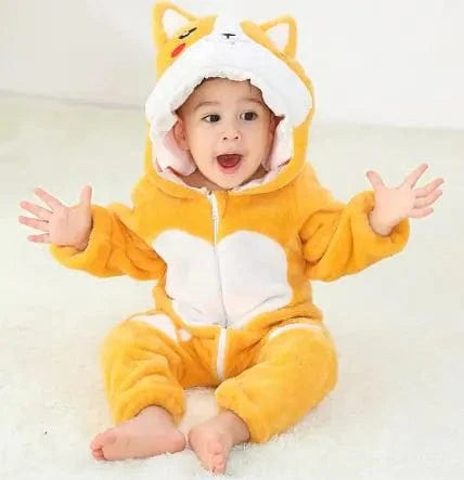 Adorable animal hooded onesie