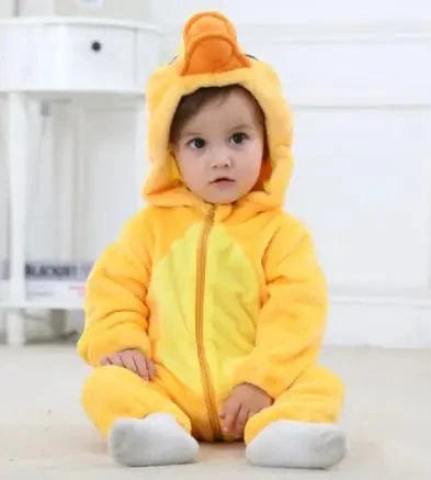 Adorable animal hooded onesie