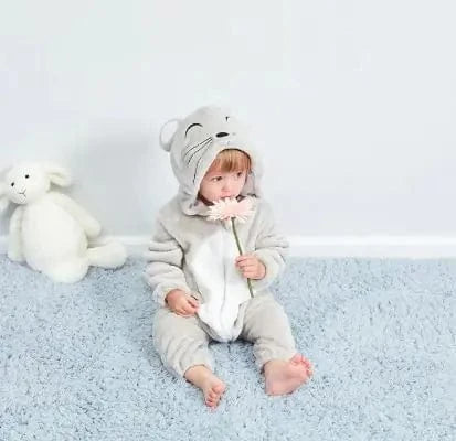 Adorable animal hooded onesie