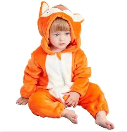 Adorable animal hooded onesie