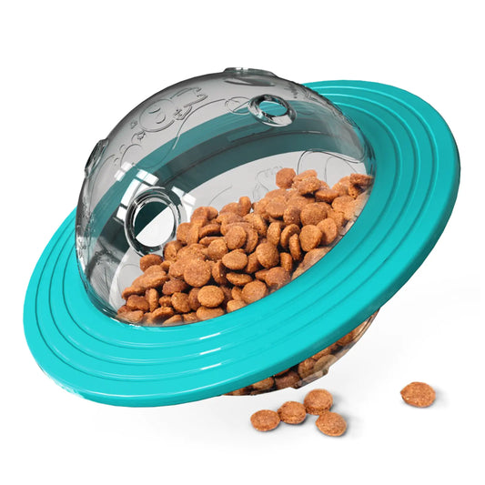 Interactive UFO Dog Feeder Toy