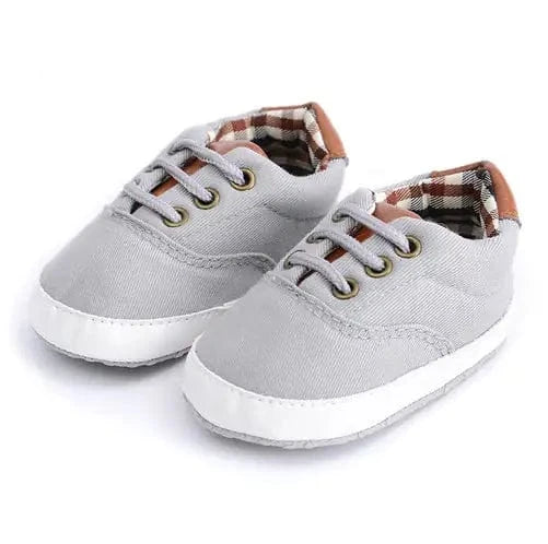 chicsourceco light gray / 12cm baby canvas shoes