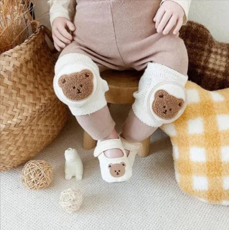 chicsourceco Plush bear / Standard Baby Cotton Knee Pads