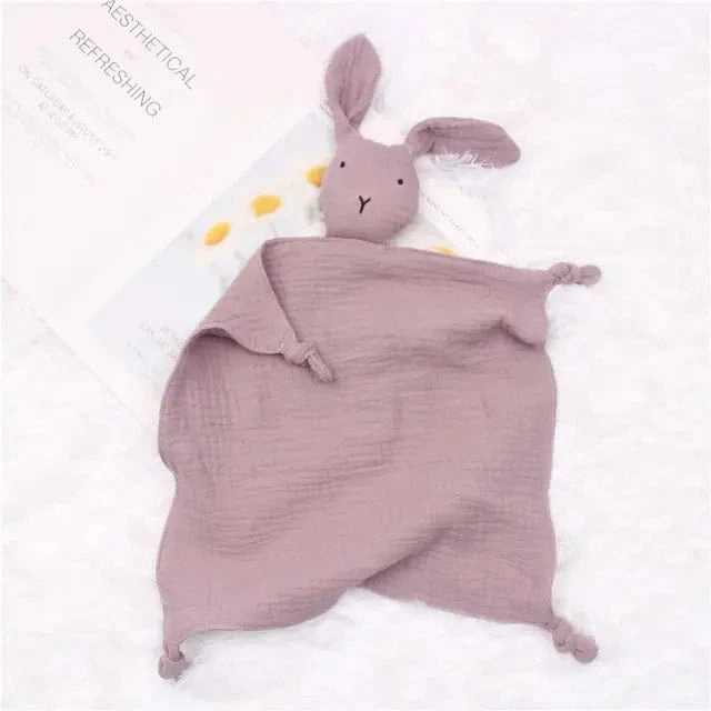 chicsourceco Purple / 30*30cm Baby Cotton Muslin Comforter Blanket f