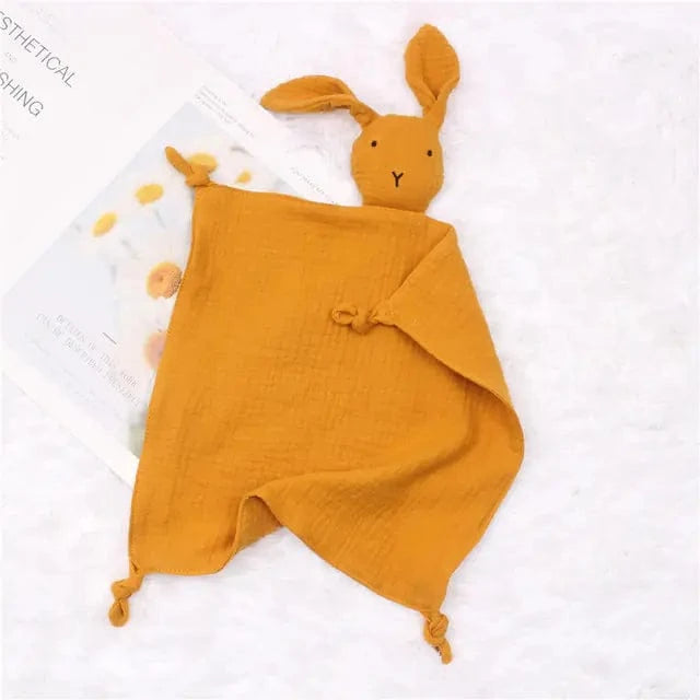 chicsourceco Yellow / 30*30cm Baby Cotton Muslin Comforter Blanket f