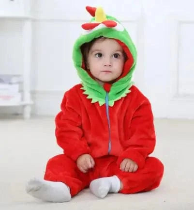 Adorable animal hooded onesie