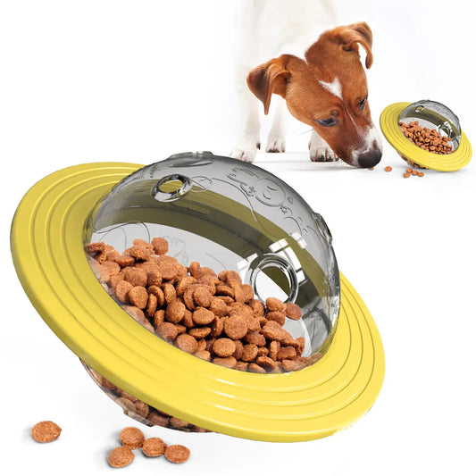 Interactive UFO Dog Feeder Toy