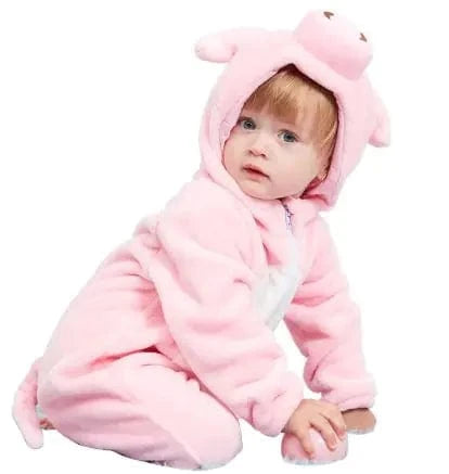 Adorable animal hooded onesie