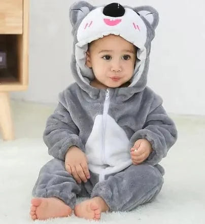 Adorable animal hooded onesie